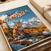 Vintage Canada Lynx Travel ポスター
