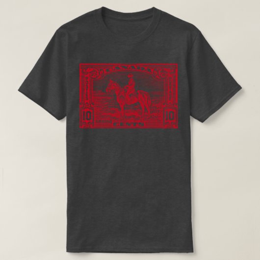 Vintage Canada RCMP切手デザイン Tシャツ (デザイン正面)