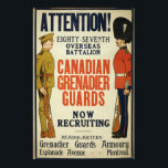 Vintage Canadian Enlistment poster ポスター<br><div class="desc">Vintage Canadian Enlistment poster</div>