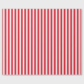 Vintage Candy Cane Stripe Red And White ラッピングペーパー (フラット)
