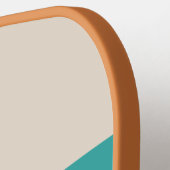 Vintage Candy Rainbow Across Striping with Name ピックルボールラケット (左詳細)