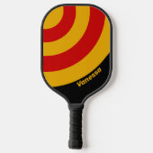 Vintage Capital City Circle Stripe with Name ピックルボールラケット (裏面)