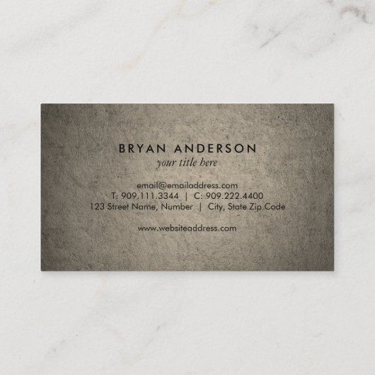 Vintage Car -名車の刺 名刺 (裏面)