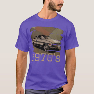 vintage car 1970s vintage retro tシャツ