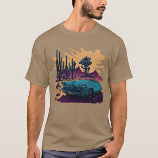Vintage car and desert gift tシャツ