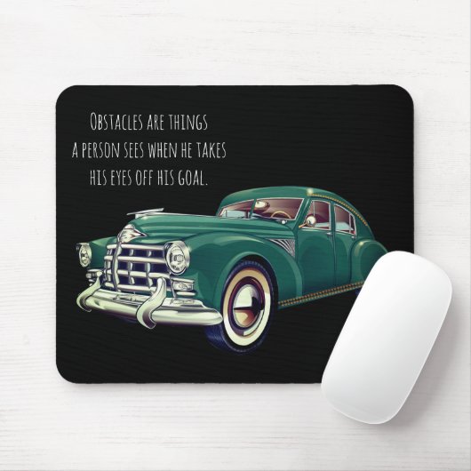 Vintage Car Best Quote Personalized Name マウスパッド (マウス)