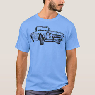 Vintage Car Convertible Datsun girl friends vintag Tシャツ