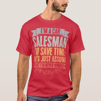 Vintage Car Dealership Humor For Car Salesperson g Tシャツ