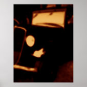 Vintage Car Headlight – Retro Automotive Glow ポスター (正面)