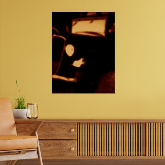 Vintage Car Headlight – Retro Automotive Glow ポスター