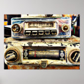 Vintage car radios ポスター (正面)