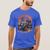 vintage car retro tシャツ (正面)
