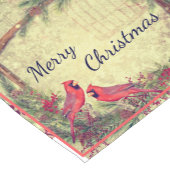 Vintage Cardinals Christmas Medium Table Runner ショートテーブルランナー (コーナー)