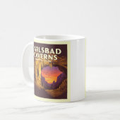 Vintage Carlsbad Caverns National Park コーヒーマグカップ (正面左)