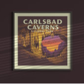 Vintage Carlsbad Caverns National Park ポスター