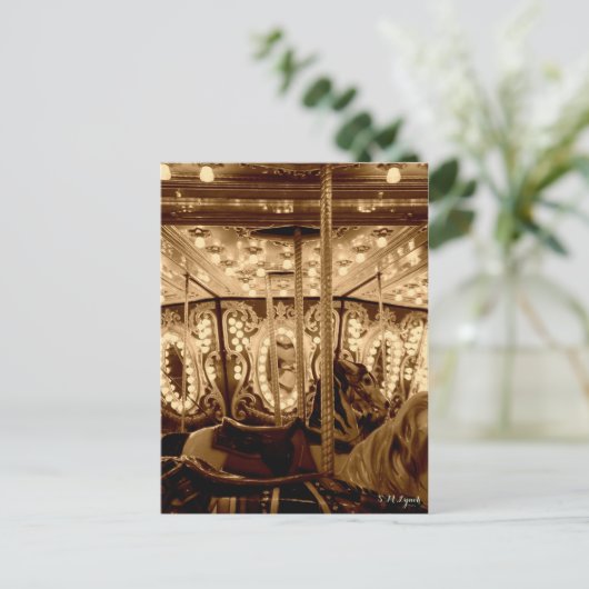 Vintage Carousel ポストカード (スタンド正面)
