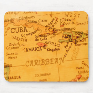 Vintage Carribean Map マウスパッド