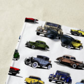 Vintage Carsイラストランダムパターン ビーチタオル (インサイチュ)