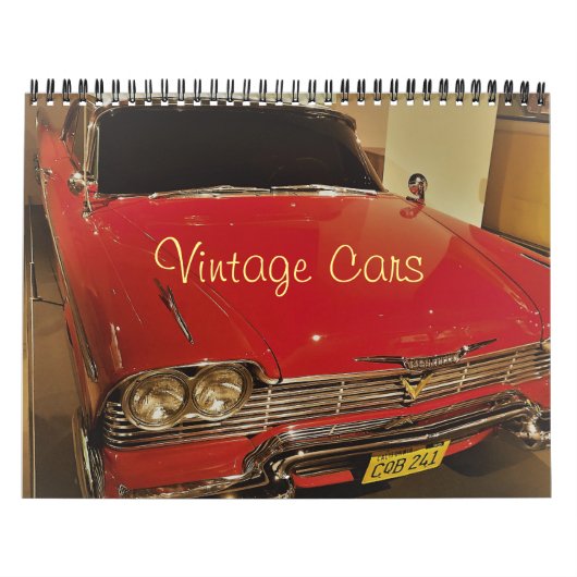 Vintage Carsフォトカレンダー カレンダー (カバー)