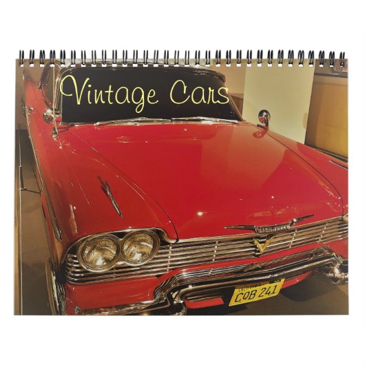 Vintage Carsフォトカレンダー カレンダー (カバー)