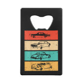 Vintage Cars - 80s & 90s Graphic Retro クレジットカード栓抜き (裏面)