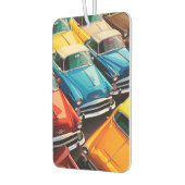 Vintage Cars Pattern カーエアーフレッシュナー (左)