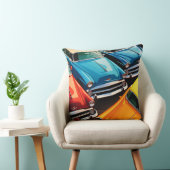 Vintage Cars Pattern クッション (椅子)