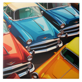 Vintage Cars Pattern タイル