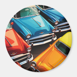 Vintage Cars Pattern マグネット