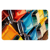 Vintage Cars Pattern マグネット (横)