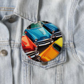 Vintage Cars Pattern 缶バッジ (インサイチュ)