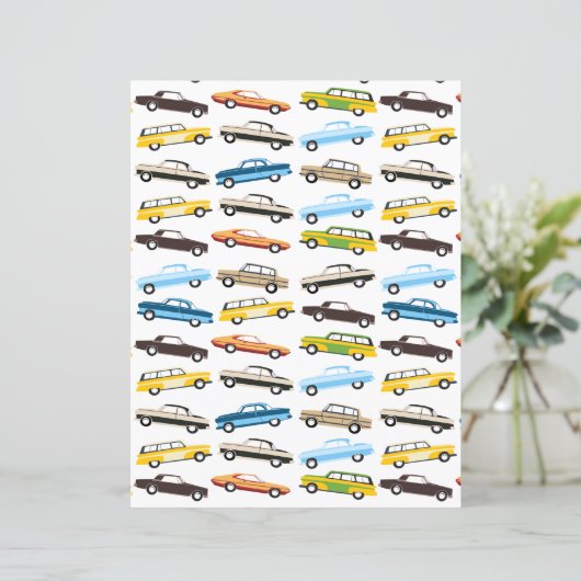 Vintage Cars Scrapbook Paper (スタンド正面)