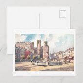 Vintage Castle Square in Carnarvon ポストカード (正面/裏面)