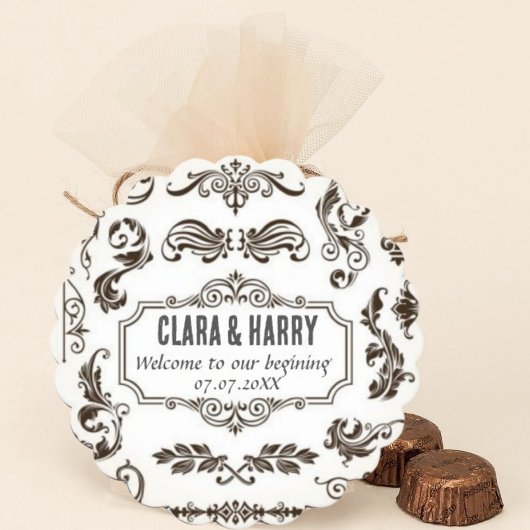 Vintage casual elegance unique luxury boho weeging ペーパーコースター