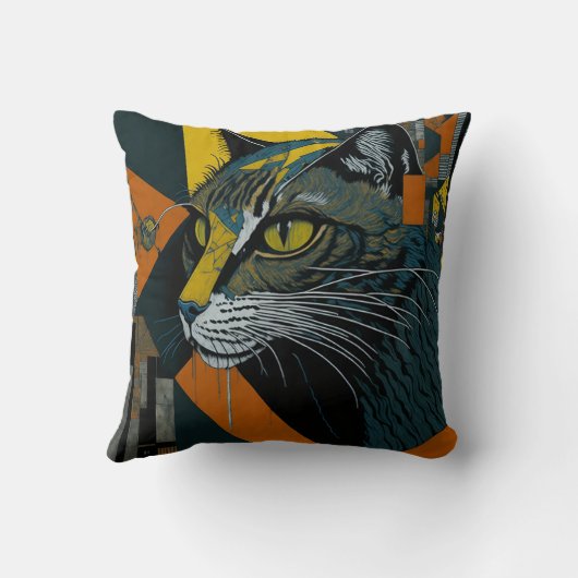 vintage cat 16 クッション (裏面)