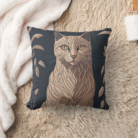 vintage cat 5 クッション (ブランケット)