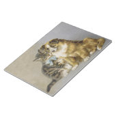 Vintage cat and dog intimate friendship ノートパッド (アングル)