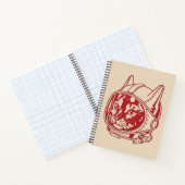 Vintage cat astronaut     ノートブック (内部)