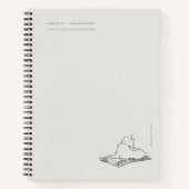 Vintage Cat Illustration Dark Academia  ノートブック (正面)