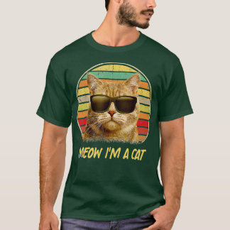 vintage cat kitty meow i'm a cat kitty funny cat l tシャツ