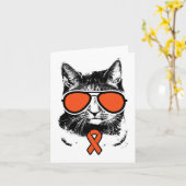 Vintage Cat Rsd Crps Awareness カード (黄色い花)