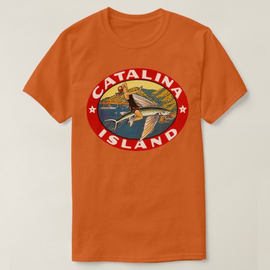 Vintage Catalina Island California Tシャツ (デザイン正面)