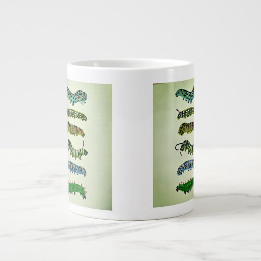 Vintage Caterpillar Illustration Mug  ジャンボコーヒーマグカップ (正面)