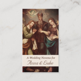 Vintage Catholic Personalized Wedding Prayer Card コーリングカード