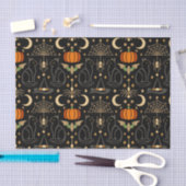 Vintage Cats Art Deco Halloween  薄葉紙 (クラフト)