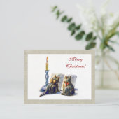 Vintage Cats Christmas Postcard シーズンポストカード (スタンド正面)