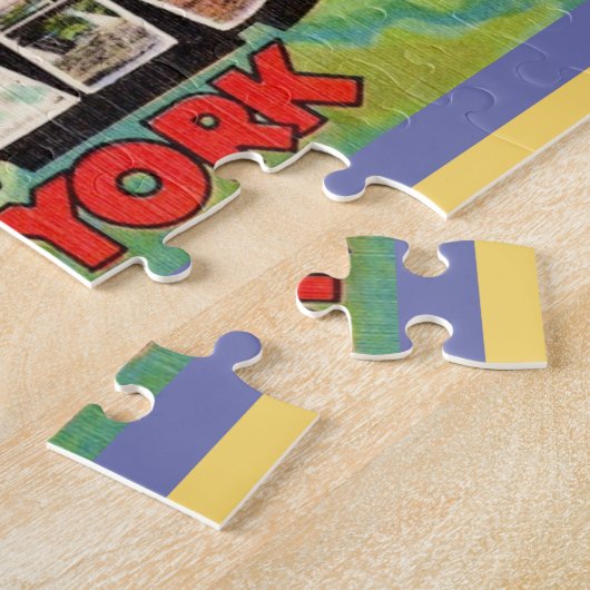 Vintage Catskill Mountains Greetings ジグソーパズル (側面)