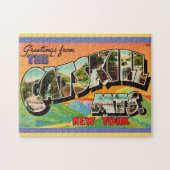 Vintage Catskill Mountains Greetings ジグソーパズル (横)