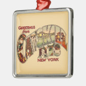 Vintage Catskill Mtns メタルオーナメント (左)