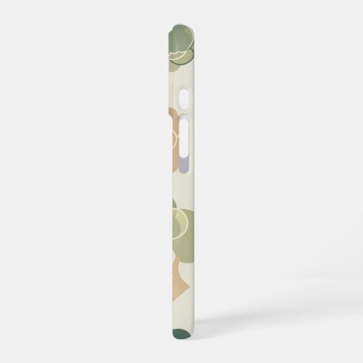 Vintage Cauliflower Pattern iPhone 16ケース (左側面)